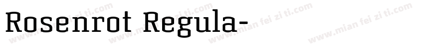 Rosenrot Regula字体转换